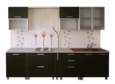 Кухни черно-белые